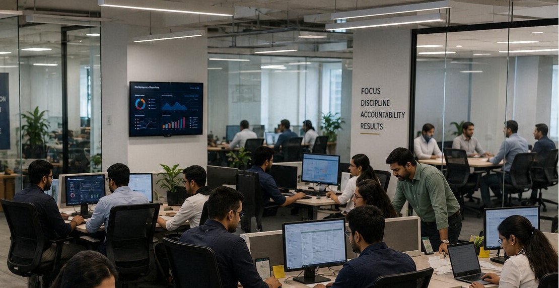 Non-voice back-office team managing operations